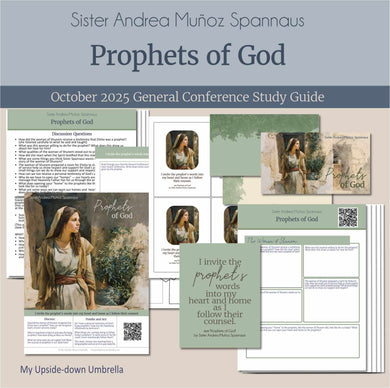 General Conference study guide for 
Sister Andrea Muñoz Spannaus- Prophets of God , October 2025 
General Conference, relief society lesson helps for LDS women, RS lesson ideas, lesson handouts, study worksheets and workbook, lesson outline, lesson plan, Relief Society General Conference lesson, Elder’s Quorum lesson, artwork, lesson slides, slideshow, powerpoint presentation, myupsidedownumbrella
