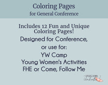 Load image into Gallery viewer, General Conference Coloring Pages for Teens and Adults (Digital Download)
