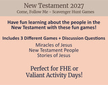Load image into Gallery viewer, Bible Scavenger Hunt Game | Printable New Testament Activity
