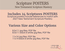 Load image into Gallery viewer, Doctrinal Mastery POSTERS | New Testament | LDS Seminary Scripture Posters 8x10, 11x14
