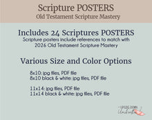 Load image into Gallery viewer, Doctrinal Mastery POSTERS | Old Testament | LDS Seminary Scripture Posters 8x10, 11x14
