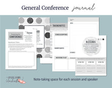 Load image into Gallery viewer, General Conference Journal | October 2025 Notebook and Study Guide - Black and White
