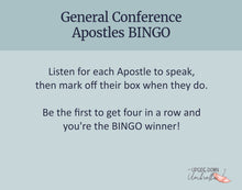 Load image into Gallery viewer, General Conference BINGO | Apostle Bingo Game (Digital Download)
