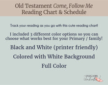 Load image into Gallery viewer, Old Testament Reading Chart and Come, Follow Me Printable Schedule for 2026
