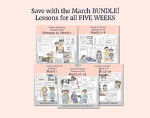 Load image into Gallery viewer, March BUNDLE | Primary Come, Follow Me Lesson Helps for Home &amp; Church
