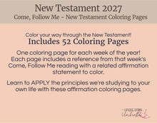 Load image into Gallery viewer, New Testament Coloring Pages | LDS Adult Printable Coloring Book
