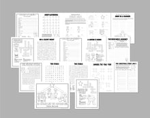 Load image into Gallery viewer, Christmas Mazes, Puzzles, and Activities with a Christ-centered focus

