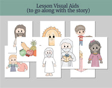 Load image into Gallery viewer, August Full MONTH NURSERY Lesson Helps, Come Follow Me for Toddlers, 5 Minute Lesson Outline and Coloring Pages for Nursery Children age 1-3

