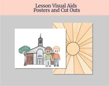 Load image into Gallery viewer, August 4-10, Lesson Helps for Home, Church | Primary Come, Follow Me 2025 | D&amp;C 85-87 &quot;Stand Ye in Holy Places&quot; | Games, Coloring Activities
