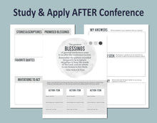 Load image into Gallery viewer, General Conference Journal | October 2025 Notebook and Study Guide - Black and White
