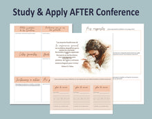 Load image into Gallery viewer, diario de conferencia general abril 2026 | Little Lamb *SPANISH* General Conference Journal April 2026 | Printable Notebook *DIGITAL*
