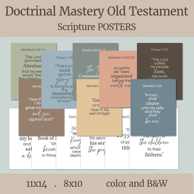 Seminary classroom, helps for seminary teachers, scripture mastery, doctrinal mastery, old testament, posters, classroom decor for seminary, Old Testament study helps, memorization helps for LDS seminary students, seminary class, high school students