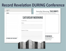 Load image into Gallery viewer, General Conference Journal | October 2025 Notebook and Study Guide - Black and White
