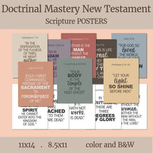 Load image into Gallery viewer, Doctrinal Mastery POSTERS | New Testament | LDS Seminary Scripture Posters 8x10, 11x14
