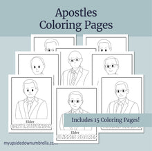 Load image into Gallery viewer, General Conference Apostle Coloring Pages (Digital Download)
