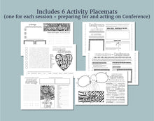 Load image into Gallery viewer, LDS General Conference Activity Placemat Posters (Digital Download)
