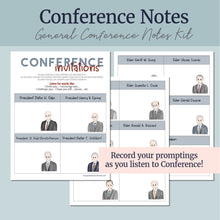 Load image into Gallery viewer, Conference Notes Pages
