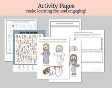 Load image into Gallery viewer, August 11-17, Lesson Helps for Home, Church | Primary Come Follow Me 2025 | D&amp;C 88 &quot;Establish.. A House of God&quot; | Games, Coloring Activities
