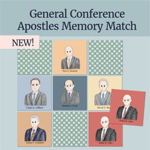 Load image into Gallery viewer, LDS clipart, Apostle Clip art, General Conference activities, conference journal, Conference fun for primary kids, General Conference for families, printable games and activities for youth, Young Women, Games, printables, April 2026 LDS General Conference Fun Kit | Coloring and Activity Pages for LDS Families, LDS Conference Games, Conference Book Kids, Youth, General Conference Fun Pages, Memory Match game, Go Fish Game, Old Maid Game LDS Games, Apostle Game, Apostle Activity, 
