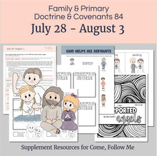 Load image into Gallery viewer, Lesson helps for LDS primary teachers for Come Follow Me 2025 Family scripture study, come follow me for families, FHE lesson outline, primary lesson outline, primary coloring pages, nursery coloring pages, primary activities, activity pages, scripture games, lesson ideas for come follow me, primary children lesson plan, family home evening
July 28-August 3
Lesson Helps for Home, Church | Primary Come Follow Me 2025 
D&amp;C 84 &quot;The Power of Godliness&quot; games, Coloring Activities
