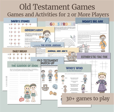 Old Testament games and activities, group games for Bible study, family games, Vacation Bible School, Christian homeschool Games for LDS Primary children, Valiant Activities, Activity Days, LDS family games, Christian games, bible games for families,  Printable bible games for kids, printable old testament games, Sunday School, Bible learning games, Come Follow Me, LDS Scripture, Family Home Evening, FHE, Latter-day Saint Families, fun lds games family night, interactive bible lesson