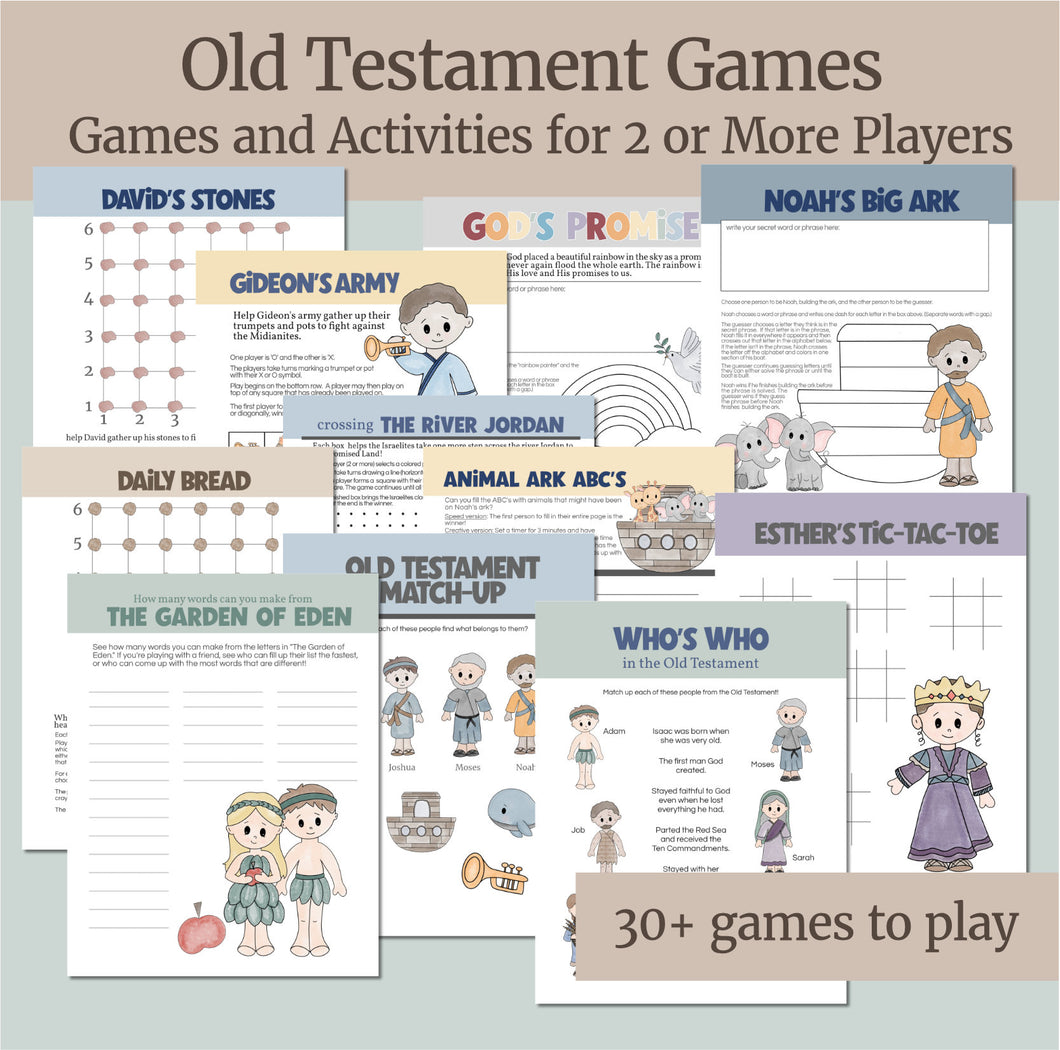 Old Testament games and activities, group games for Bible study, family games, Vacation Bible School, Christian homeschool Games for LDS Primary children, Valiant Activities, Activity Days, LDS family games, Christian games, bible games for families,  Printable bible games for kids, printable old testament games, Sunday School, Bible learning games, Come Follow Me, LDS Scripture, Family Home Evening, FHE, Latter-day Saint Families, fun lds games family night, interactive bible lesson