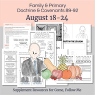 Lesson helps for LDS primary teachers for Come Follow Me 2025 Family scripture study, come follow me for families, FHE lesson outline, primary lesson outline, primary coloring pages, nursery coloring pages, primary activities, activity pages, scripture games, lesson ideas for come follow me, primary children lesson plan, family home evening

August 18-24, Lesson Helps for Home, Church | Primary Come Follow Me 2025 | D&C 89-92 A Principle with Promise