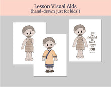 Load image into Gallery viewer, August 10-16 | Come Follow Me Primary Lesson |  “Yet Will I Trust in Him” | Job, Trials, Good Friends, Jesus Christ is my Redeemer
