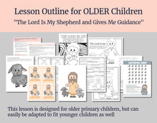 Load image into Gallery viewer, August 17-23 | Come Follow Me Primary Lesson | “The Lord Is My Shepherd” | Psalms | Be Still
