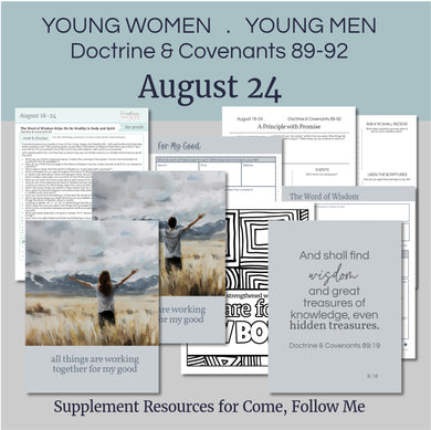 youth lesson plan for young women, young men, aaronic priesthood lesson outline, YW lesson, YM lesson, Young Women Lesson outline, young women lesson plan, lesson helps for young women leaders, teaching young women lesson, lesson helps for LDS youth, Lesson handout, coloring page, scriptures, family home evening for teens,

August 18-24 LDS Youth Lesson Outline | Young Women- Young Men | D&C 89-92, Doctrine Covenants Come Follow Me 2025, 