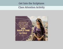Load image into Gallery viewer, August 3-9 | LDS Youth Sunday School Lesson Helps | “Thou Art Come… for Such a Time as This” | Esther, Helping Others, Fasting, Courage
