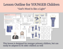 Load image into Gallery viewer, August 31- September 6 | Come Follow Me Primary Lesson |  “Let Every Thing That Hath Breath Praise the Lord” | God's Word is a Light
