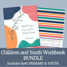 Load image into Gallery viewer, i am a disciple of jesus christ children and youth workbook bundle - for primary chidlren and LDS youth
