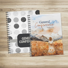 Load image into Gallery viewer, General Conference Journal BUNDLE - 2 journals for LDS General Conference in October 2024 - Study and review the conference talks for LDS notetaking , general conference notes, notebook, kit, printable Conference 
