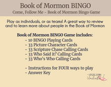 Load image into Gallery viewer, Book of Mormon BINGO Game

