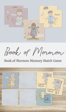 Load image into Gallery viewer, Book of Mormon Memory Game for Come, Follow Me 2024, games and activities for LDS children, Activity Days games, book of mormon heroes
