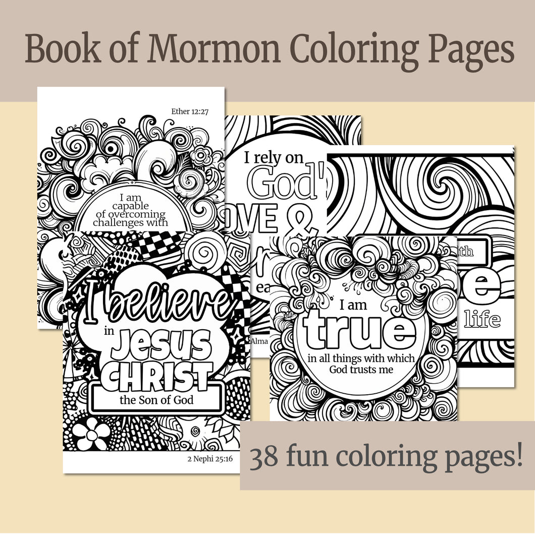 Book of Mormon Coloring Pages