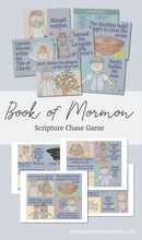 Load image into Gallery viewer, Come, Follow Me 2024 LDS family scripture chase game for Book of Mormon CFM 2024
