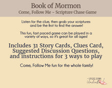 Load image into Gallery viewer, Book of Mormon Scripture Chase Game
