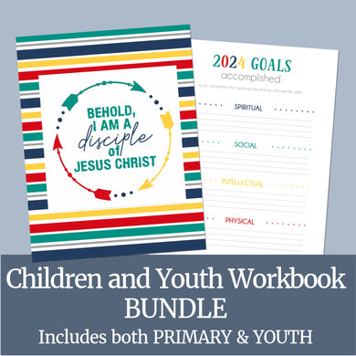 2024 Children and Youth workbook for young women, young men LDS youth