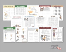 Load image into Gallery viewer, Christmas Nativity Printable Games and Activities Kit
