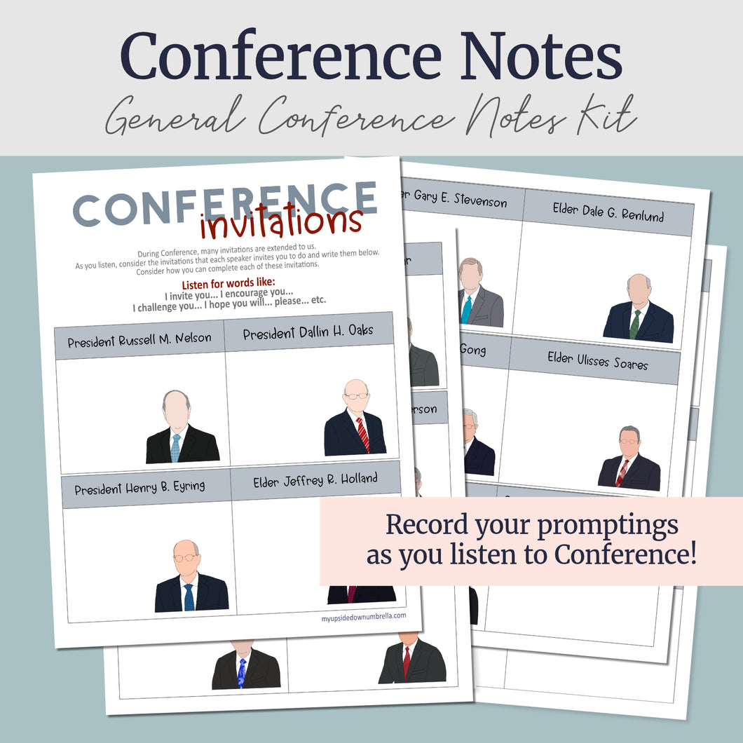 General Confernece note-taking activity, conference notebook, Conference workbook, LDS general Conference activities, games, LDS young women, LDS young men