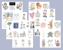 Load image into Gallery viewer, Doctrine and Covenants Scripture Pals Cut Outs
