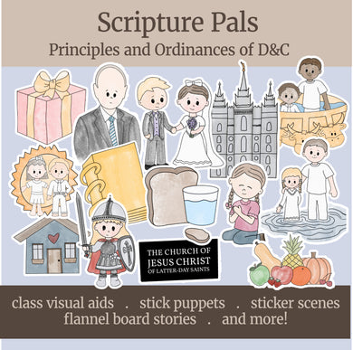 Doctrine and Covenants Scripture Pals Cut Outs, Clip Art, Printable Graphics, Felt Board Stories, Magnet Board, Playset, Come Follow Me 2025