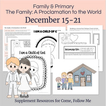 Load image into Gallery viewer, December BUNDLE | Primary Come, Follow Me Lesson Helps for Home &amp; Church
