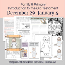 Load image into Gallery viewer, December 29-January 4 | Come, Follow Me Primary Lesson Outline, Introduction to the Old Testament
