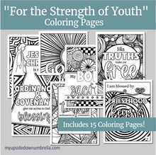 Load image into Gallery viewer, For the Strength of Youth Coloring Pages | LDS Young Women, Young Men | FSY Coloring Pages
