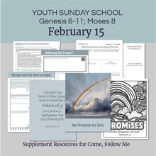 Load image into Gallery viewer, youth lesson plan for young women, young men, aaronic priesthood lesson outline, YW lesson, YM lesson, Young Women Lesson outline, young women lesson plan, lesson helps for young women leaders, teaching young women lesson, lesson helps for LDS youth, Lesson handout, coloring page, scriptures, family home evening for teens,

February 9-15 | LDS Youth Lesson Plan | Sunday School Outline | Come, Follow Me, "Noah Found Grace"

