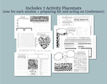 Load image into Gallery viewer, LDS General Conference Activity Placemat Posters
