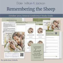 Load image into Gallery viewer, General Conference study guide for 
Elder William K Jackson- Remembering the Sheep, October 2025
General Conference, relief society lesson helps for LDS women, RS lesson ideas, lesson handouts, study worksheets and workbook, lesson outline, lesson plan, Relief Society General Conference lesson, Elder’s Quorum lesson, artwork, lesson slides, slideshow, powerpoint presentation, myupsidedownumbrella

